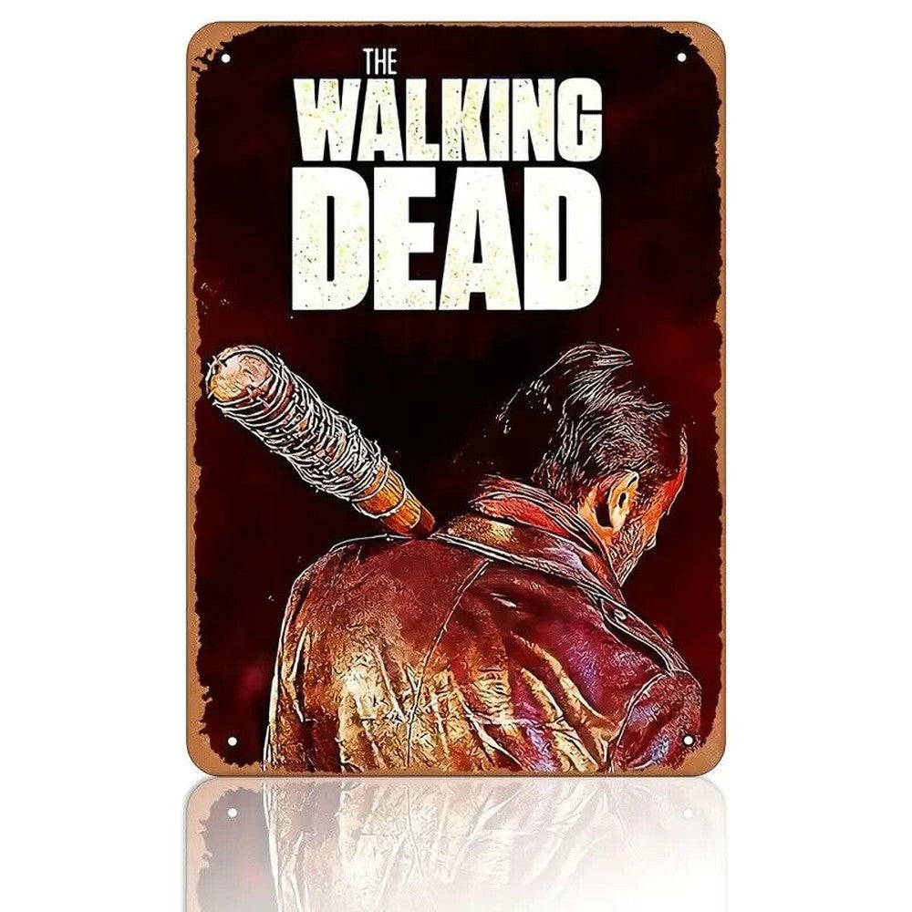 The Walking Dead Negan Novelty Vintage Metal Sign 8" x 12" Wall Art Home & Garden:Home Décor:Plaques & Signs Style Your Walls